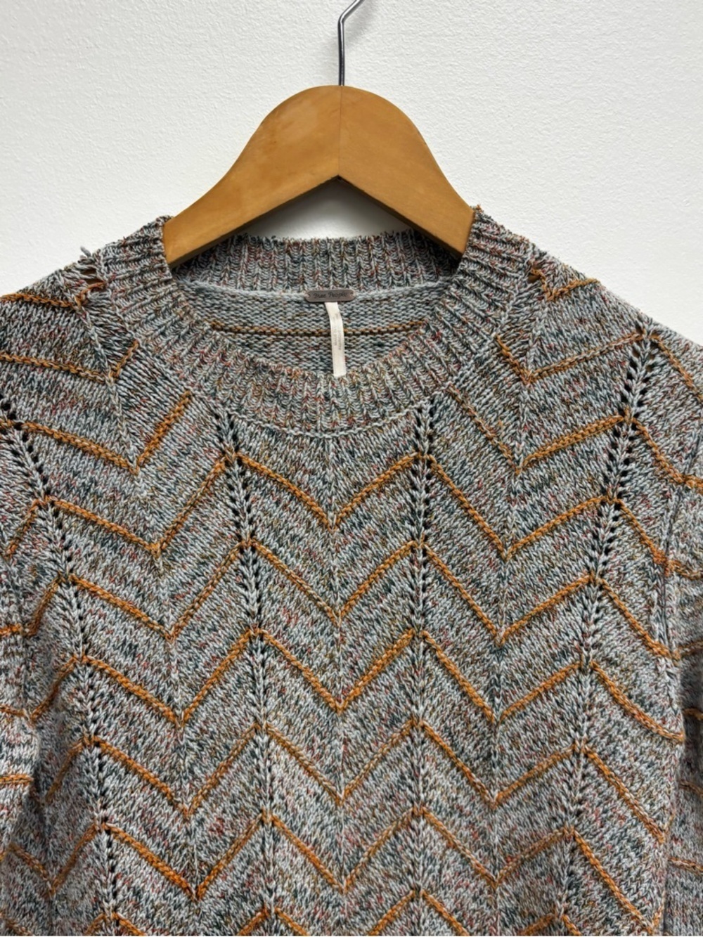 Free People Zig Zag Pullover Sweater - Picture 6 of 12